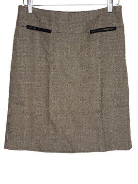 Loft Plaid Pencil Skirt Women’s Size 4 Brown Black Straight Career Work